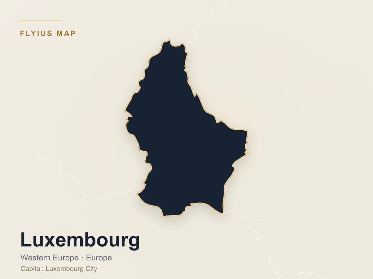 Destino de jet privado — Luxemburgo