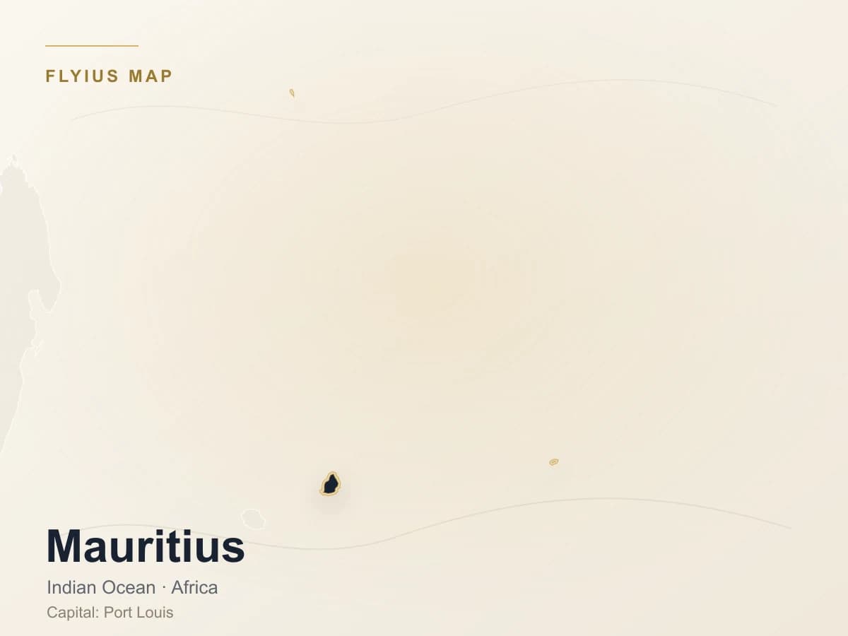 Destinazione jet privato — Mauritius