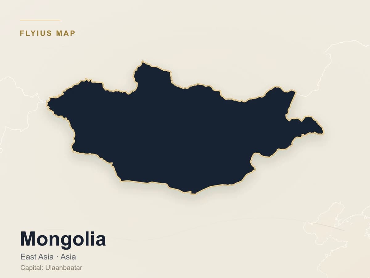 Destino de jet privado — Mongolia