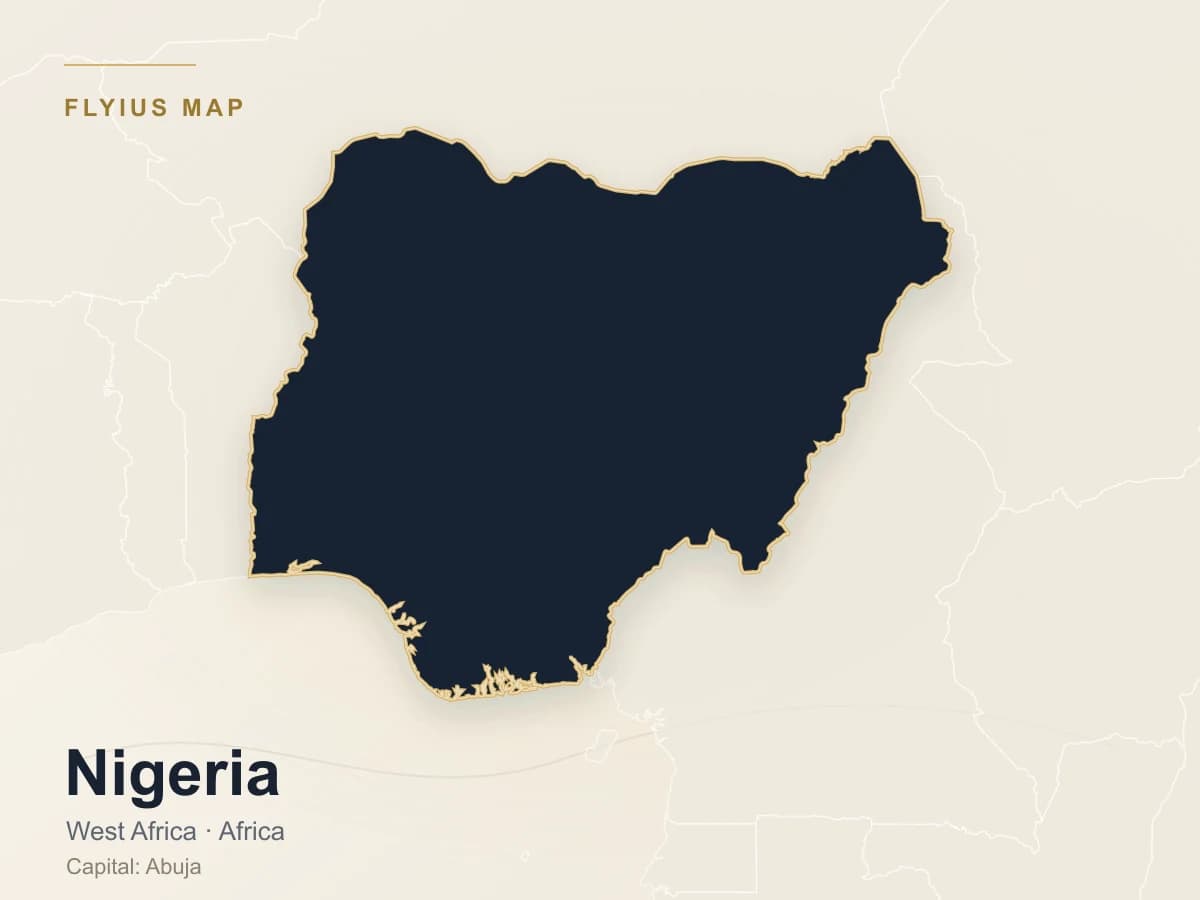 Destino de jet privado — Nigeria