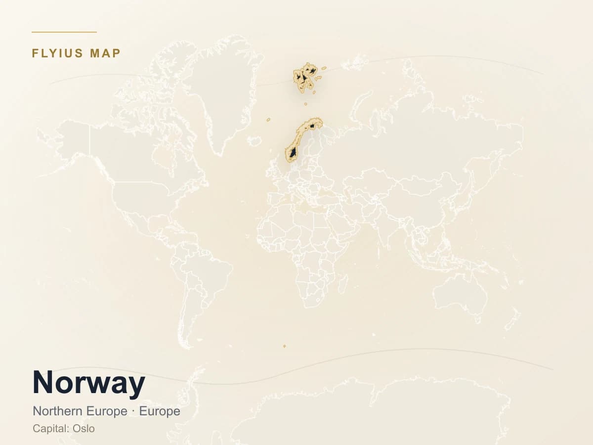 Destinazione jet privato — Norvegia