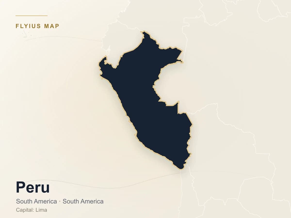 Privatjet-Ziel — Peru