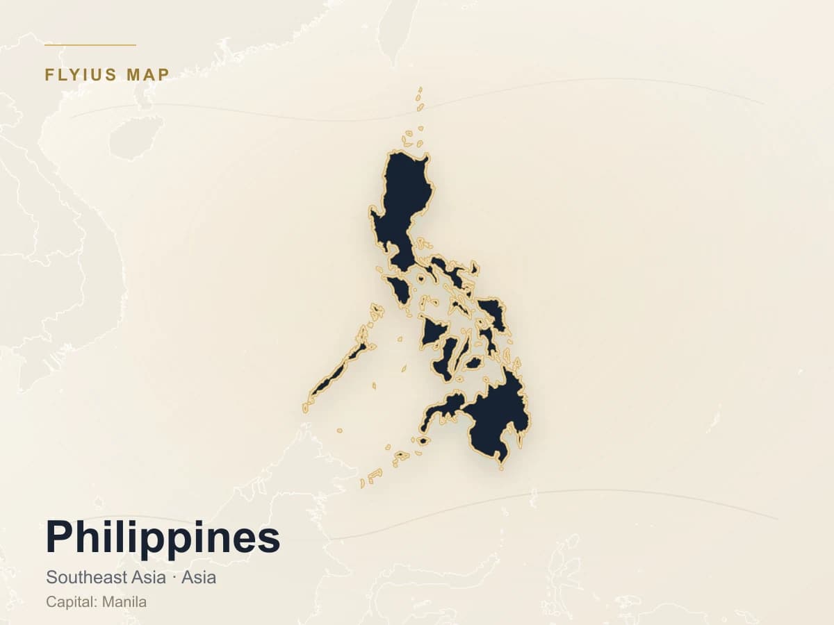 Privatjet-Ziel — Philippinen