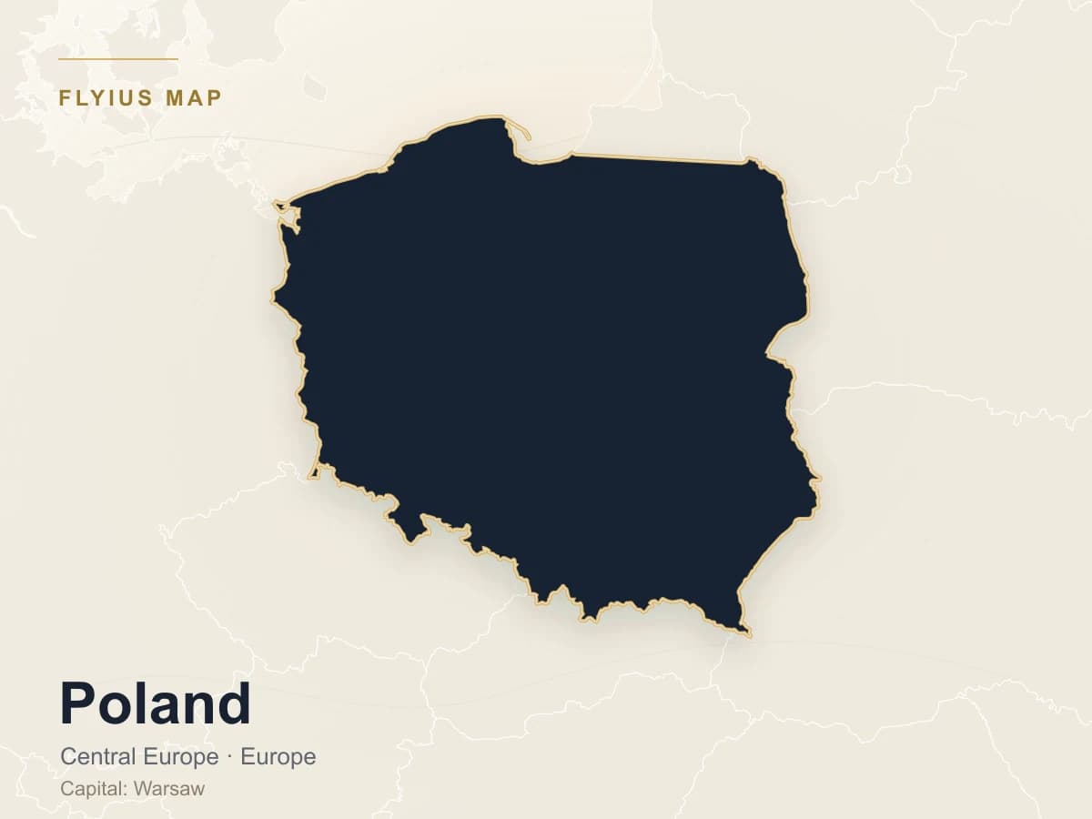 Destinazione jet privato — Polonia
