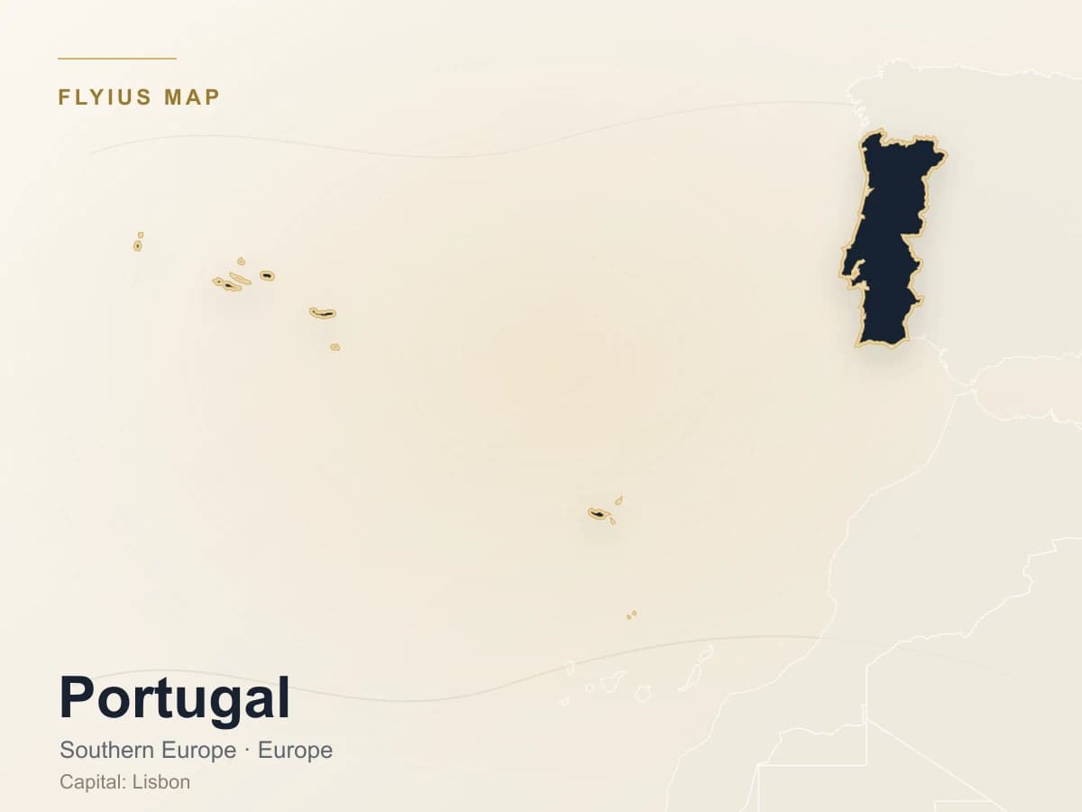 Destino de jet privado — Portugal