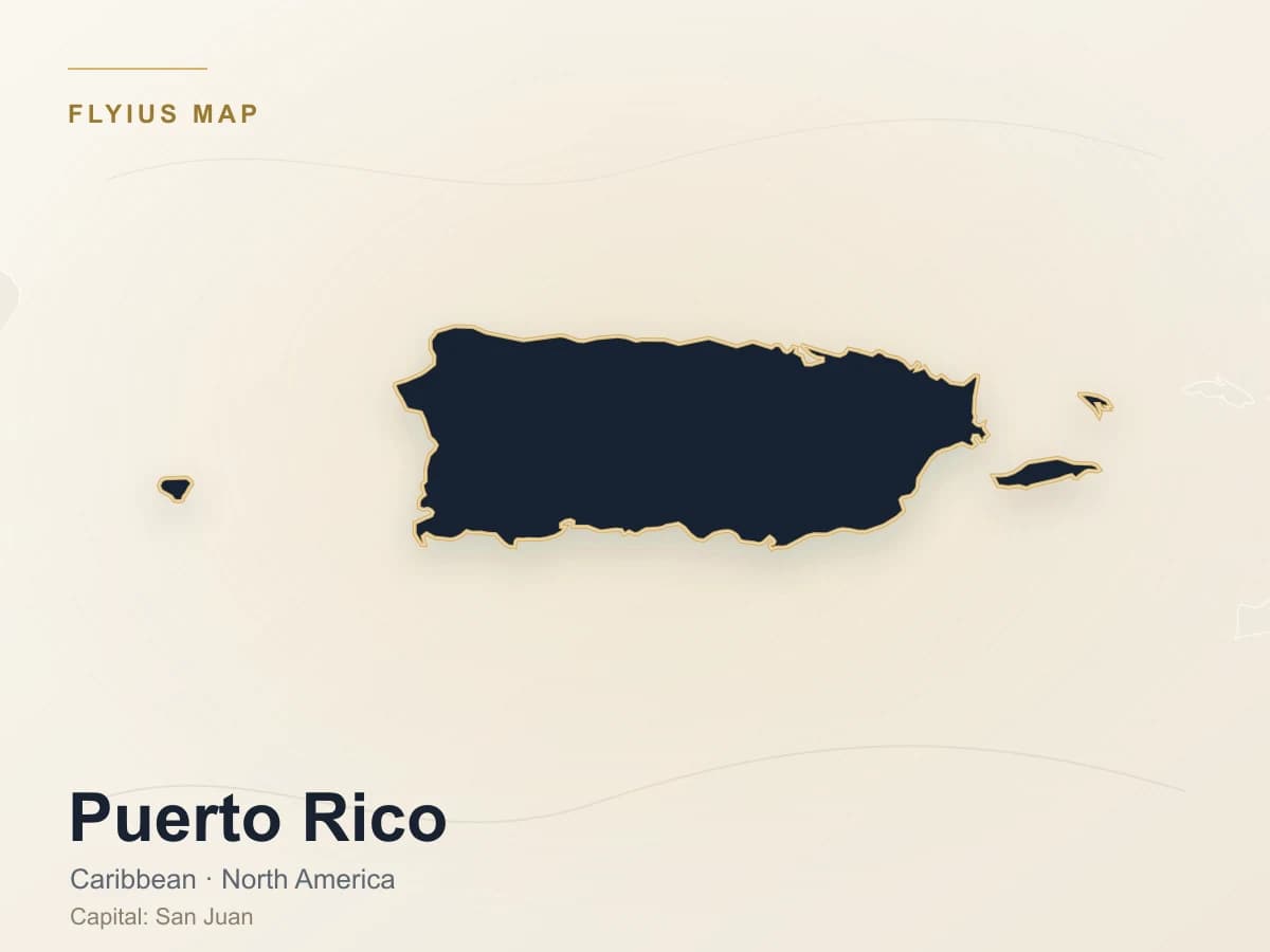 Destino de jet privado — Puerto Rico