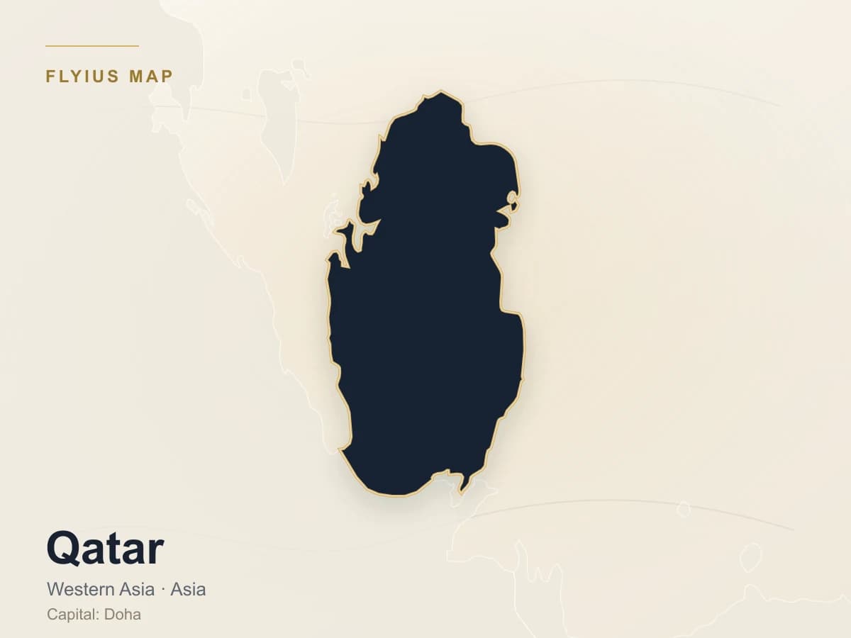 Privatjet-Ziel — Katar