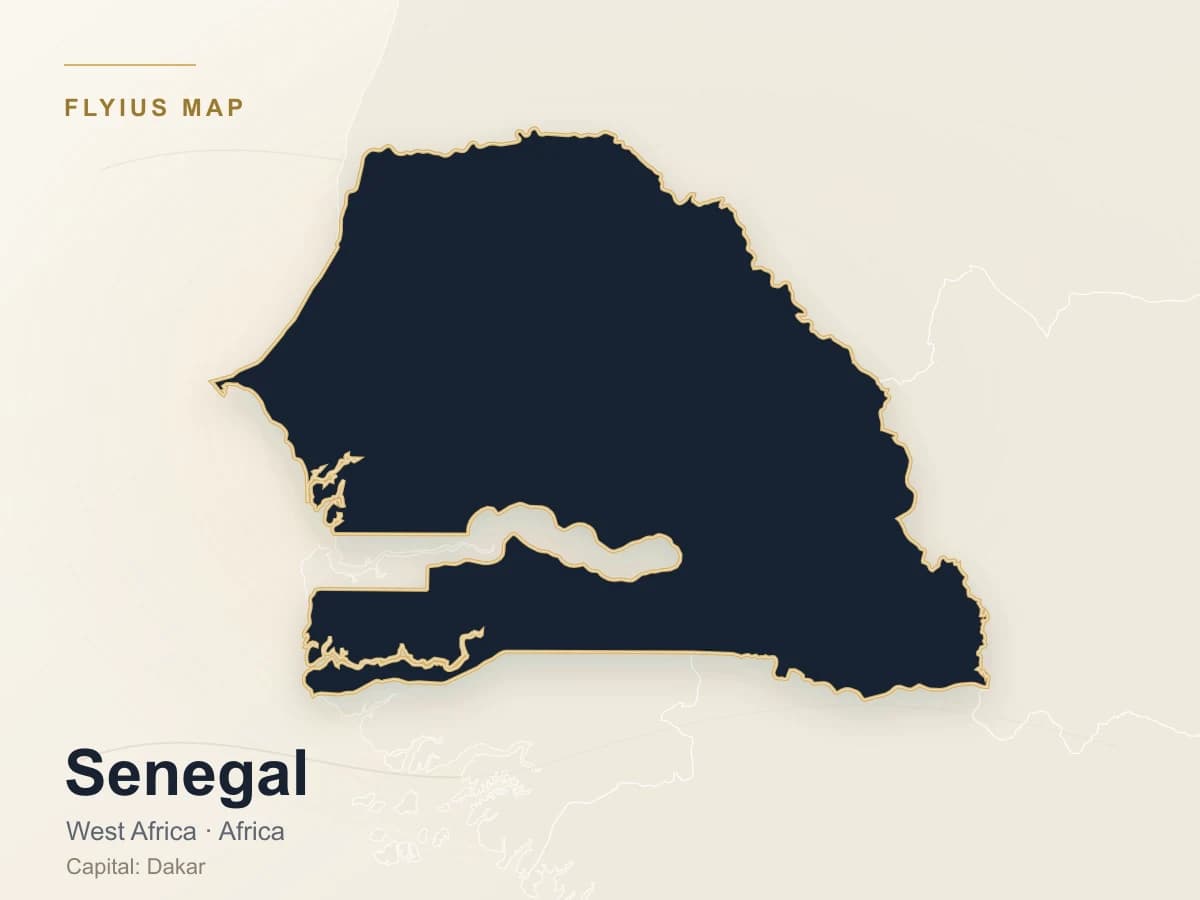 Destino de jet privado — Senegal
