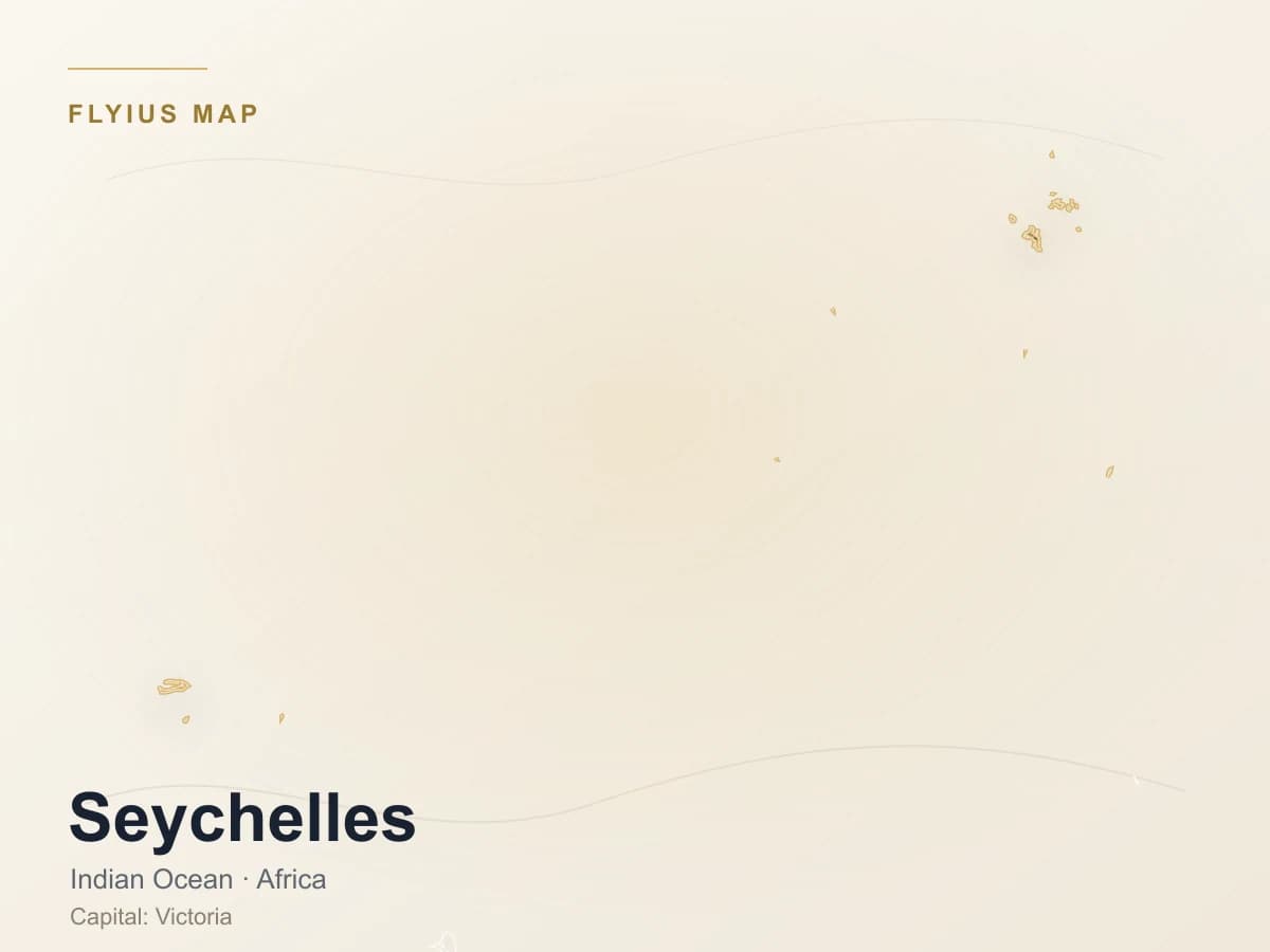 Privatjet-Ziel — Seychellen