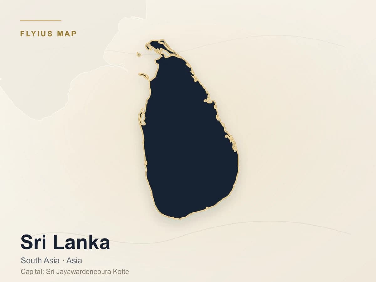 Destino de jet privado — Sri Lanka