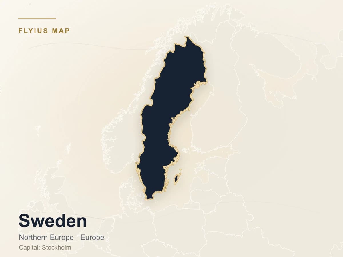 Destinazione jet privato — Svezia