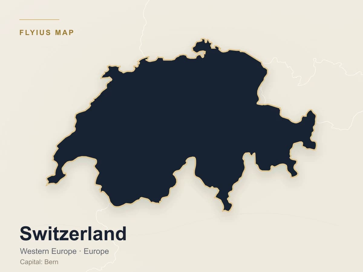 Privatjet-Ziel — Schweiz