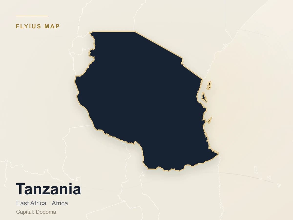 Destinazione jet privato — Tanzania