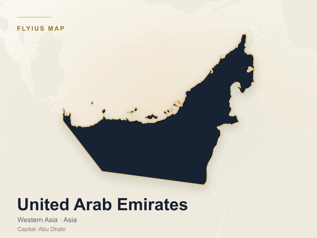 Destino de jet privado — Emiratos Árabes Unidos