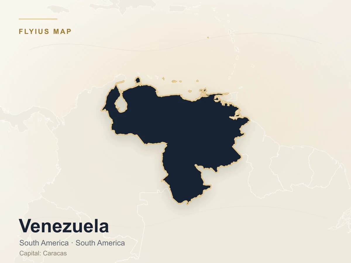 Destino de jet privado — Venezuela