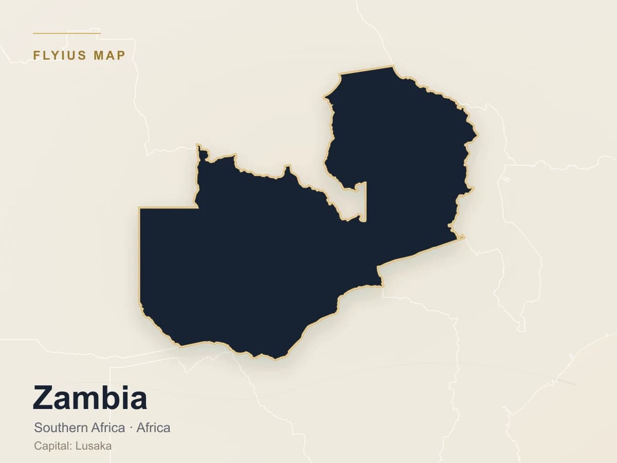 Destino de jet privado — Zambia