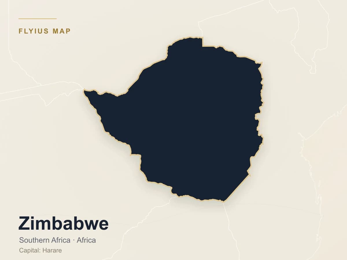 Destino de jet privado — Zimbabue