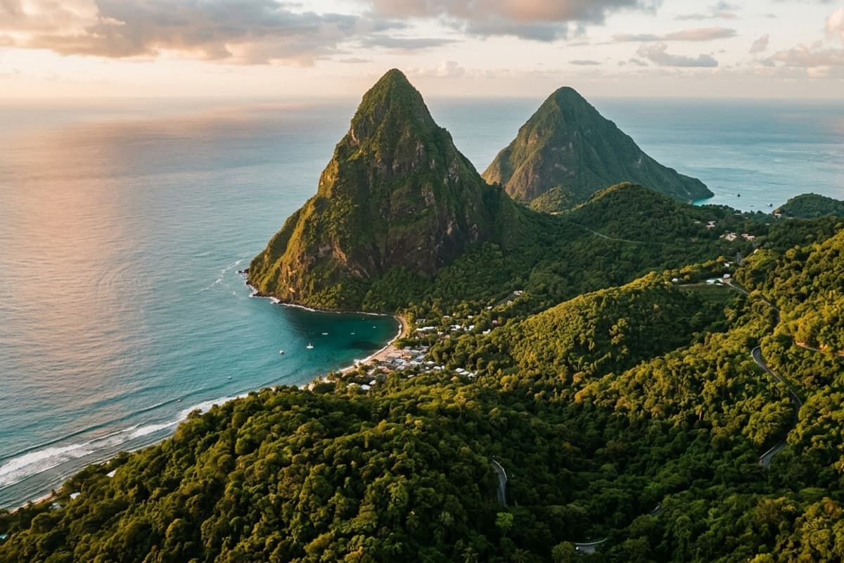 Private jet destination — Saint Lucia