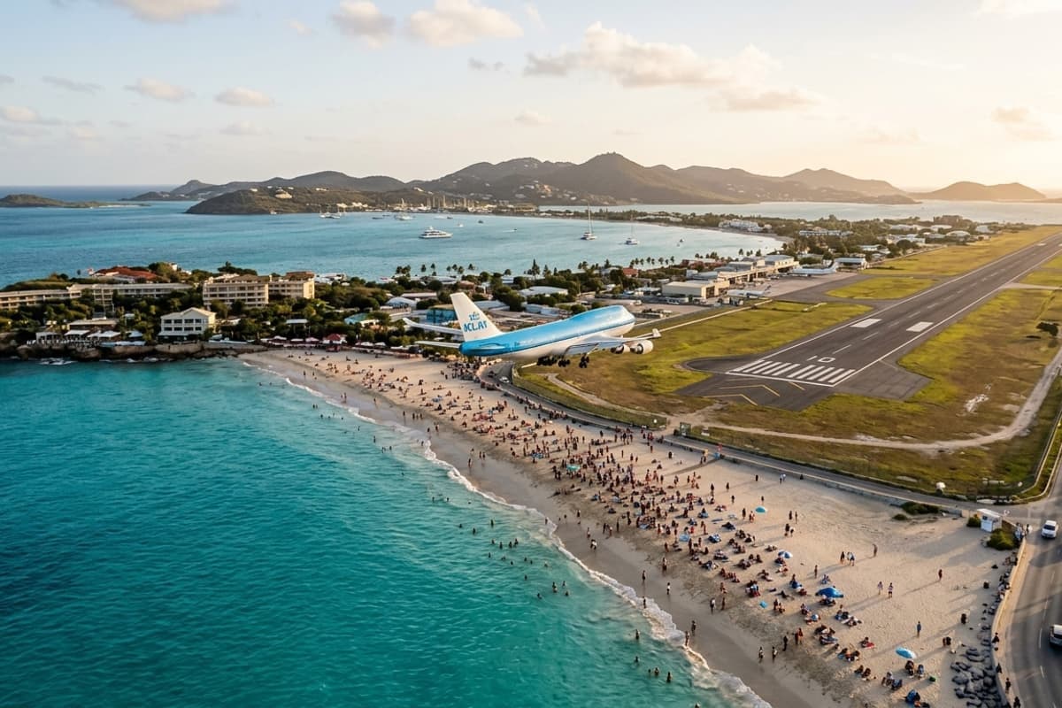 Destino de jet privado — Sint Maarten
