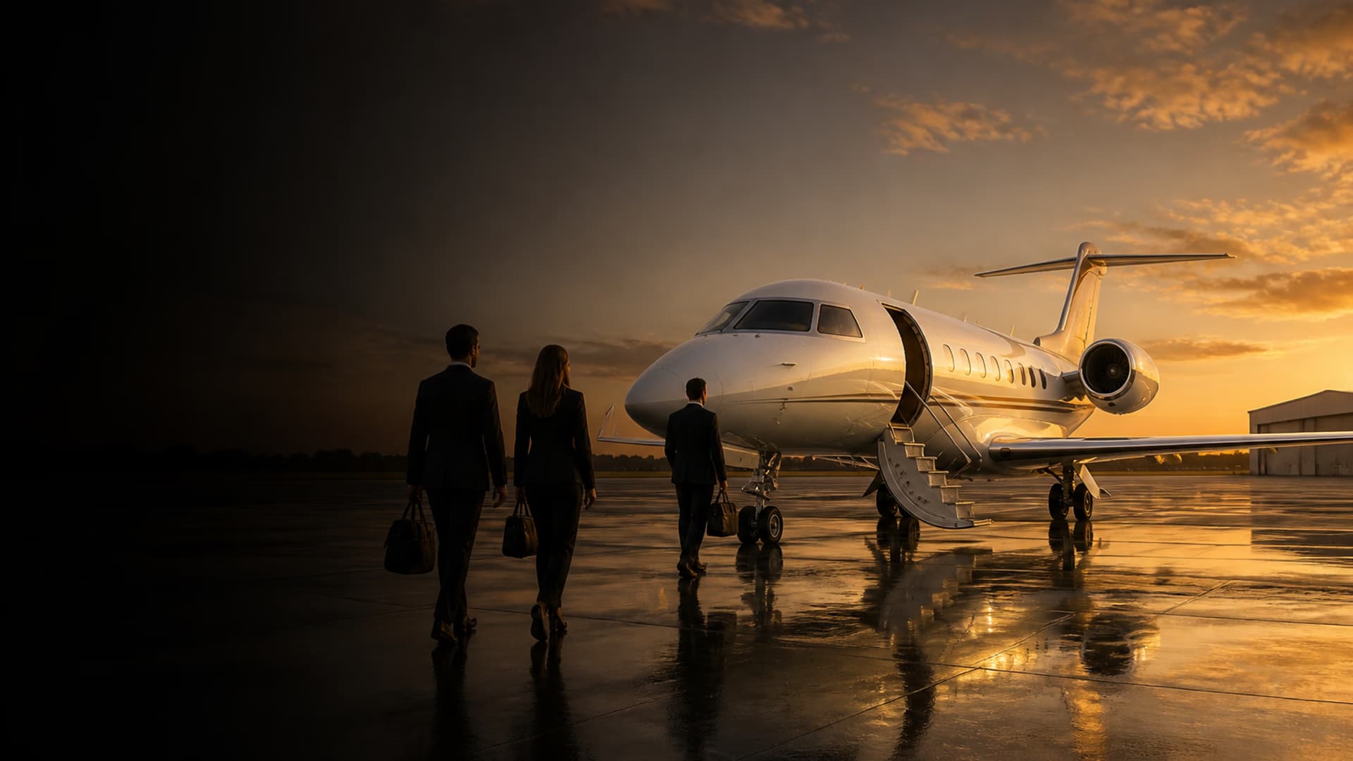 Manager in cabina jet privato - aviazione corporate
