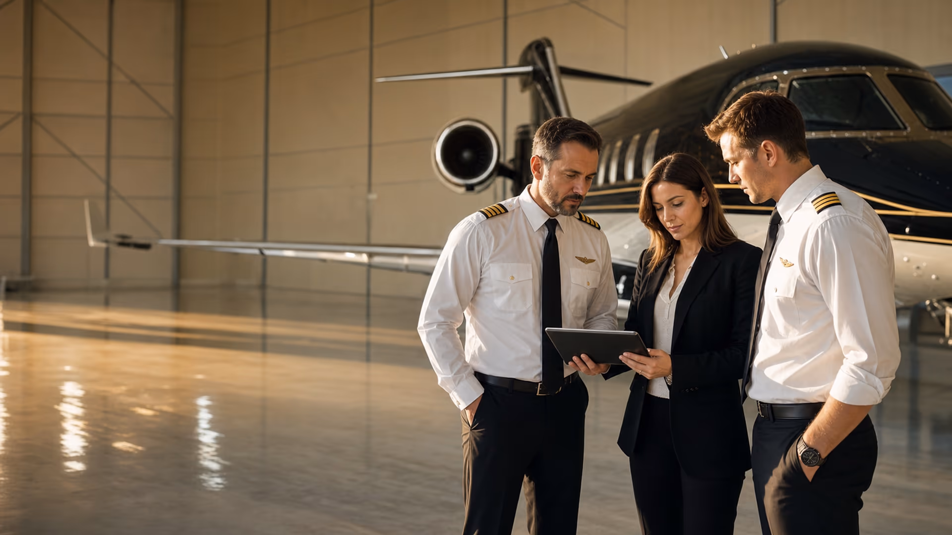 Private jet charter fleet — light jets to ultra long range
