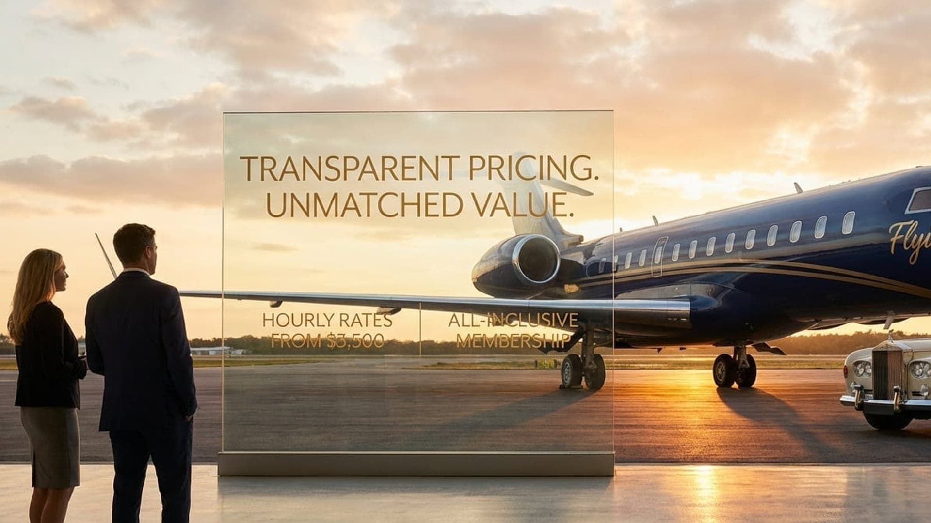 Privatjet repräsentiert Luxus-Charter-Preise