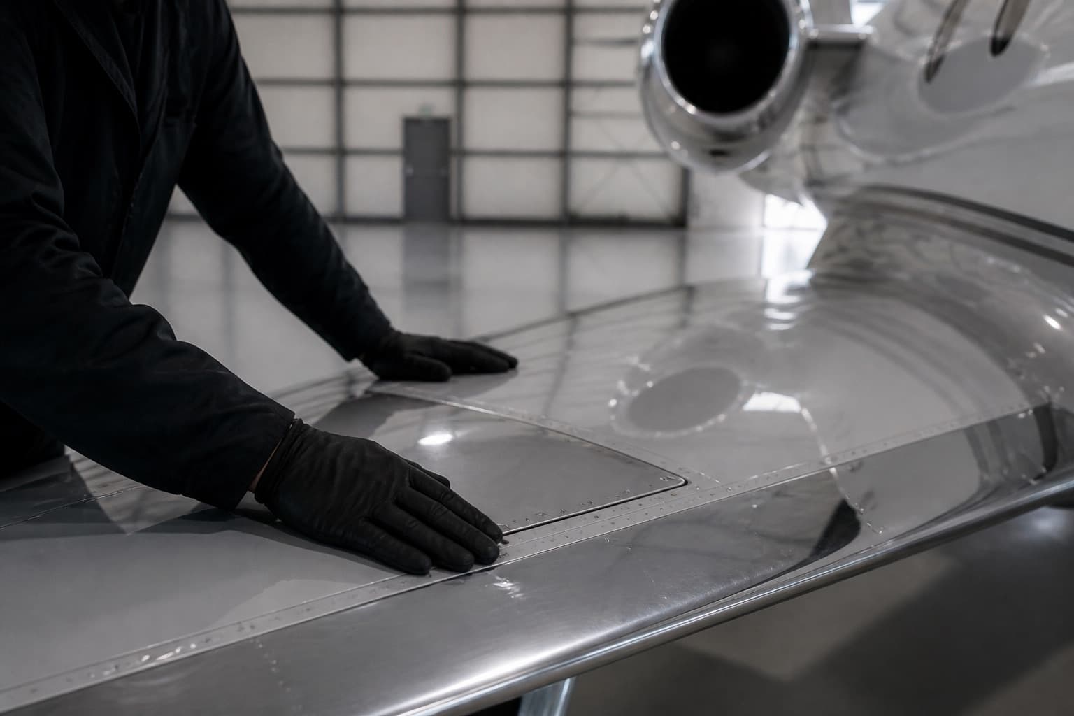 Collaboration de l'équipe Flyius dans un salon FBO de luxe