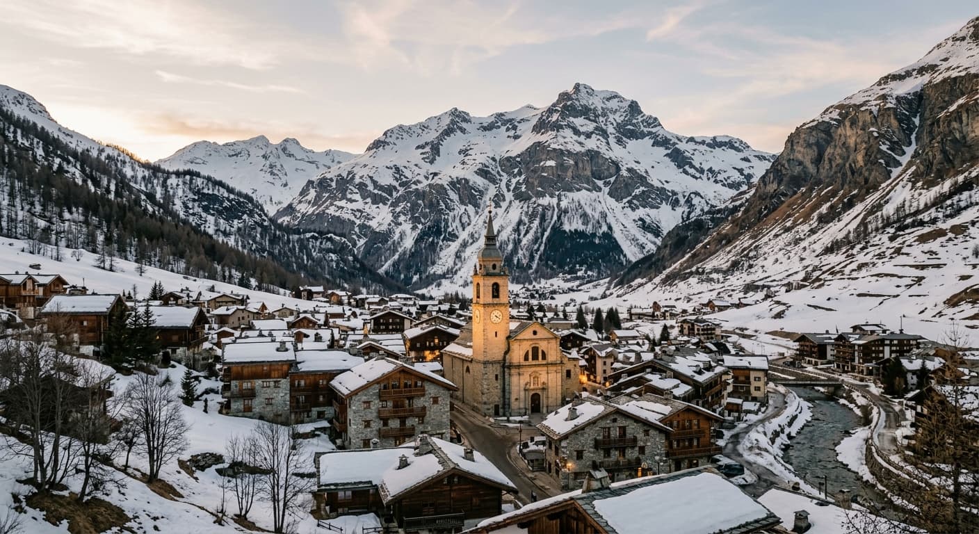 Jet privato sul piazzale a Val d'Isère